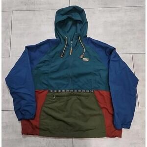 LL Bean Anorak Windbreaker Jacket Nylon Pullover Mens XXL